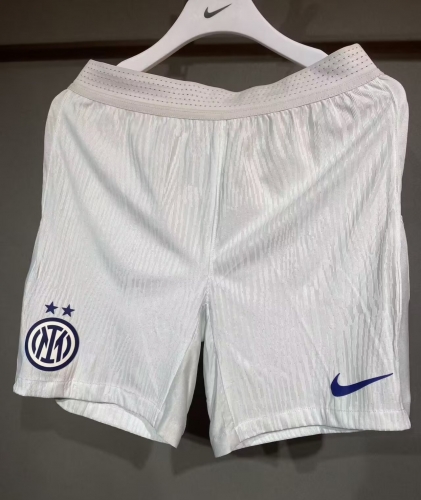 Player Version 2025/26 Inter Milan Away White Thailand Soccer Shorts-703
