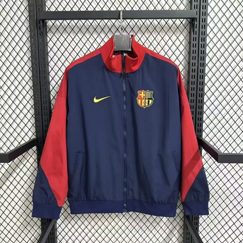 2025/26 Barcelona Royal Blue Windbreaker Hoodies Top-C1