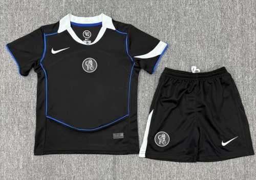 Kids 2025/26 Chelsea 2nd Away Black Kids/Youth Soccer Uniform-507/522