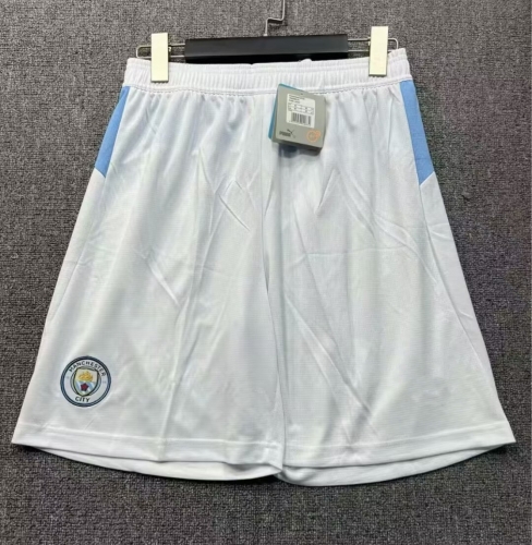 2025/26 Manchester City Home White Thailand Soccer Shorts-315