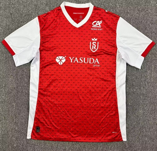 2025/26 Stade de Reims Home Red Thailand Soccer Jersey AAA-1040