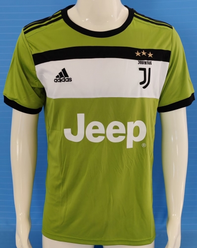 17/18 Retro Version Juventus 2nd Away Green Thailand Soccer Jersey AAA-503/811