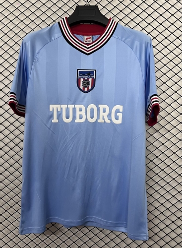 86/87 Retro Sunderland Away Blue Thailand Soccer Jersey AAA-95