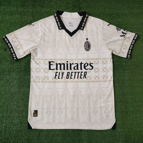 2024/25 AC Milan 2nd Away Yellow Thailand Soccer Jersey AAA-312
