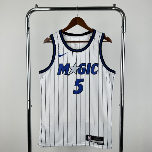 2026 Season Orlando Magic NBA Home White #5 Jersey-311