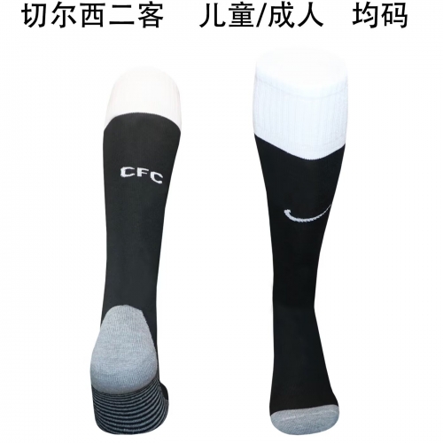 Kids/Youth 2025/26 Chelsea 2nd Away Black Thailand Soccer Socks