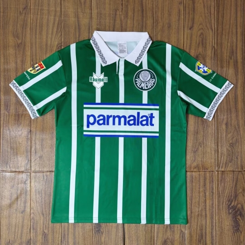 91/92 Retro Version SE Palmeiras Home Green Thailand Soccer Jersey AAA-601
