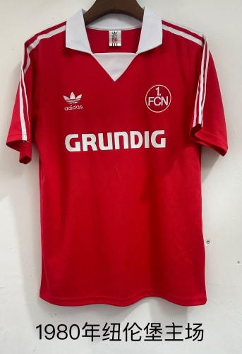 1980 Retro Version Nürnberg Home Red Thailand Soccer Jerseys AAA-709