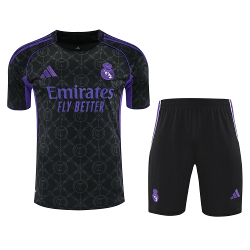 2025/26 Rea Madrid Black Thailand Soccer Training Uniform-418