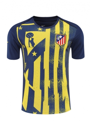 2025/26 Atlético Madrid Yellow & Blue Thailand Soccer Training Jerseys-418