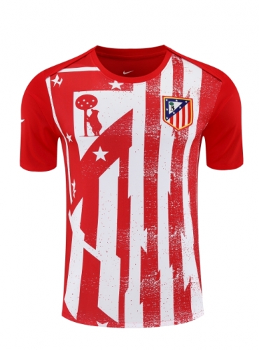 2025/26 Atlético Madrid Red & White Thailand Soccer Training Jerseys-418