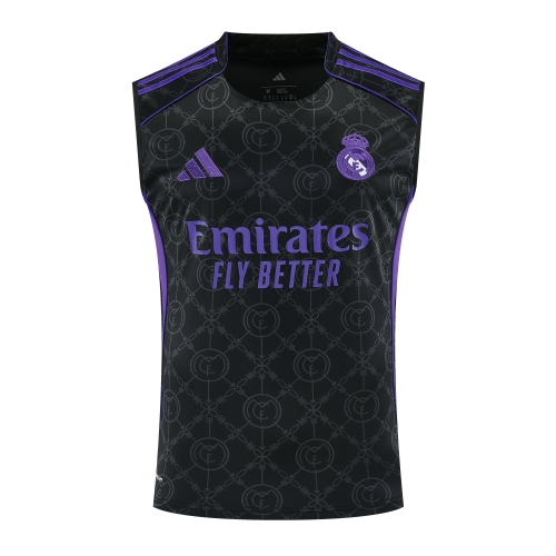 2025/26 Rea Madrid Black Thailand Soccer Training Vest-418