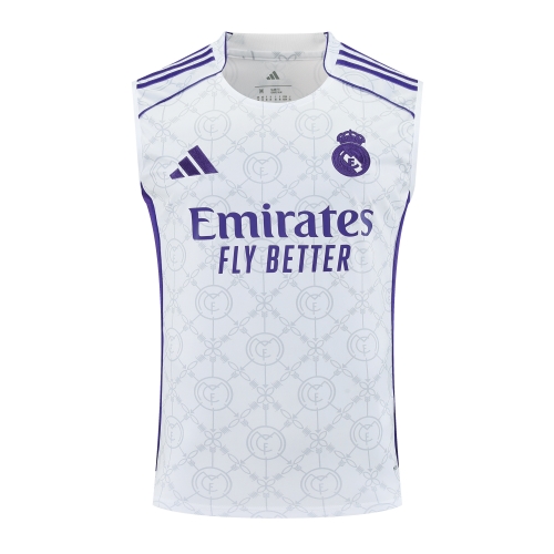 2025/26 Rea Madrid White Thailand Soccer Training Vest-418