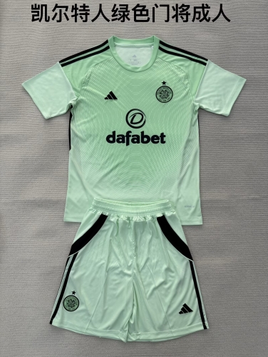 2025/26 Celtic Goalkeeper Green Soccer Uniform-208