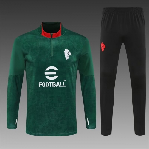 Camouflage 2025/26 AC Milan Green Soccer Tracksuit Uniform-801