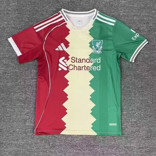 2025/26 Jointed Version Liverpool Red & Yellow & Green Thailand Soccer Jersey AAA-23/JM