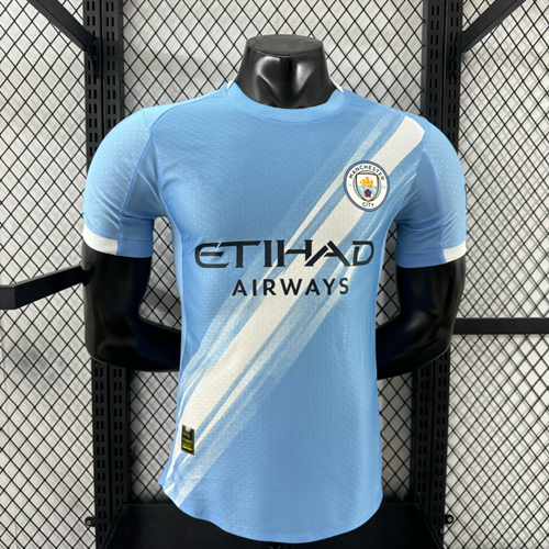 Player Version 2025/26 Manchester City Home Blue Thailand Soccer Jersey AAA-888