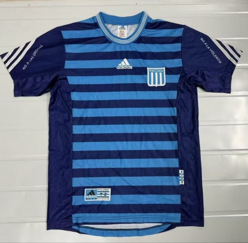 99/00 Retro Version Racing Club de Avellaneda Away Blue Thailand Soccer Jersey AAA-503