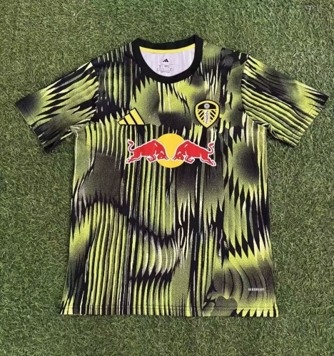 2025/26 Leeds United Black & Yellow Thailand Soccer Training Jersey-416