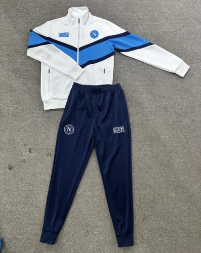 2025/26 Napoli White Soccer Jacket Uniform-LH/815