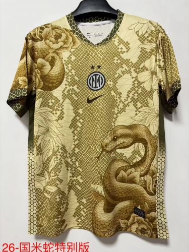 2025/26 Special Version Inter Milan Yellow Thailand Soccer Jersey AAA-709/47