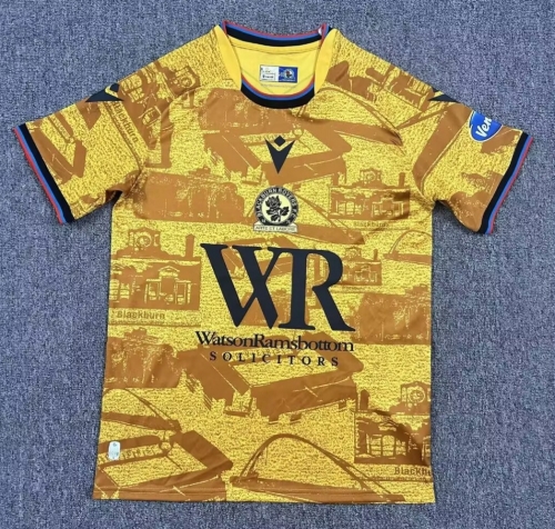 2025/26 Blackburn Rovers 2nd Away Yellow Thailand Soccer Jersey AAA-1040