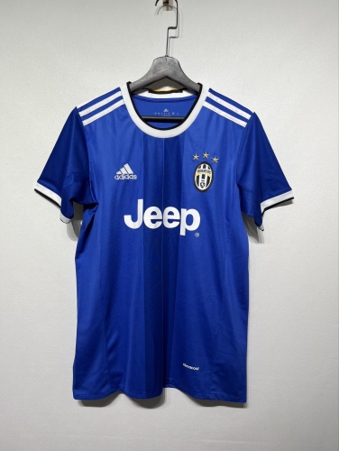 16/17 Retro Version Juventus Away Blue Thailand Soccer Jersey AAA-503