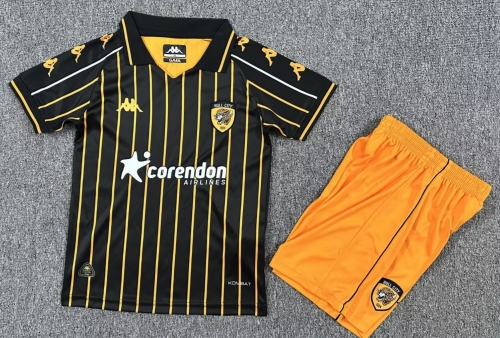 Kids 2025/26 Hull City Away Black Kids/Youth Soccer Uniform-1040