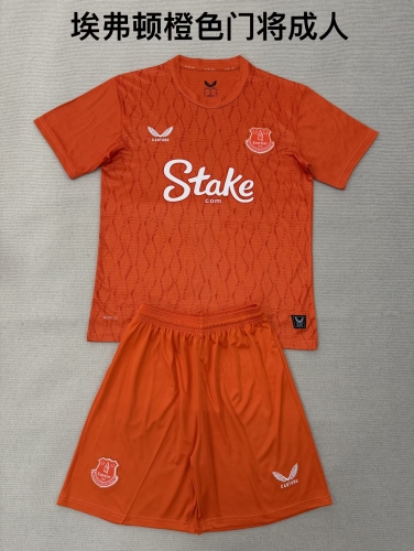 2025/26 Everton Goalkeeper Orange Soccer Uniform-208