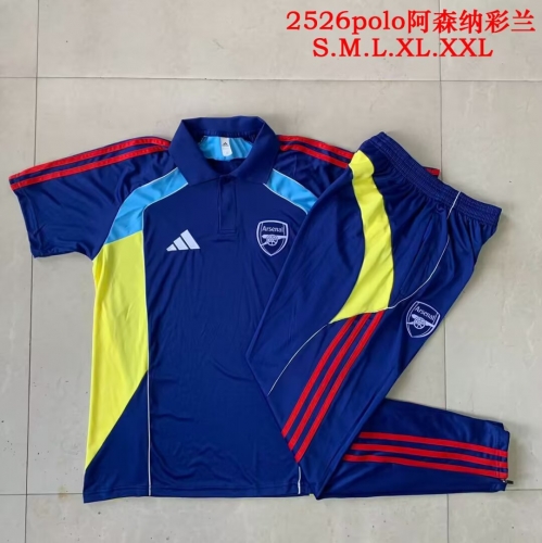 2025/26 Arsenal CaiBlue Thailand Polo Uniform-815