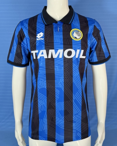 1991/93 Retro Version Atalanta BC Black & Blue Thailand Soccer Jersey AAA-709/503