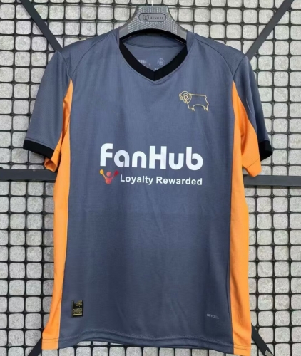 2025/26 Derby County FC Away Gray Thailand Soccer Jersey AAA-95