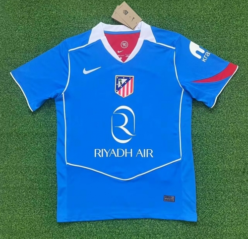 2025/26 Atlético Madrid 2nd Away Blue Thailand Pre-match Soccer Jersey AAA-705/320