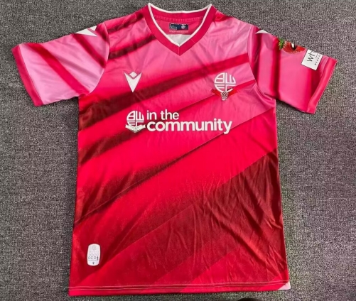2025/26 Bolton Wanderers 2nd Away Red Thailand Soccer Jersey AAA-1040