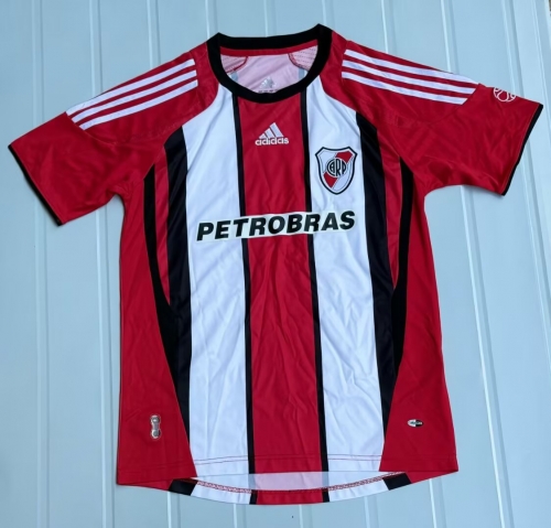 07/08 Retro Version CA River Plate Away Red & White Thailand Soccer Jersey AAA-503