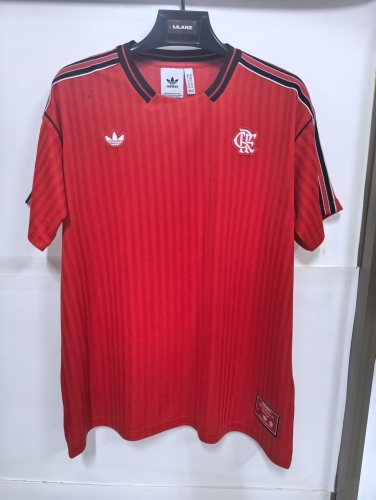 2025/26 Retro CR Flamengo Red Soccer Cotton T-Shirts-23/1116