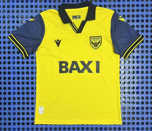 2025/26 Oxford United FC Yellow Thailand Soccer Jersey AAA-23