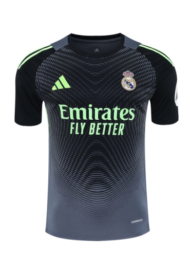 2025/26 Rea Madrid Goalkeeper Black & Gray Thailand Soccer Training Jerseys-418