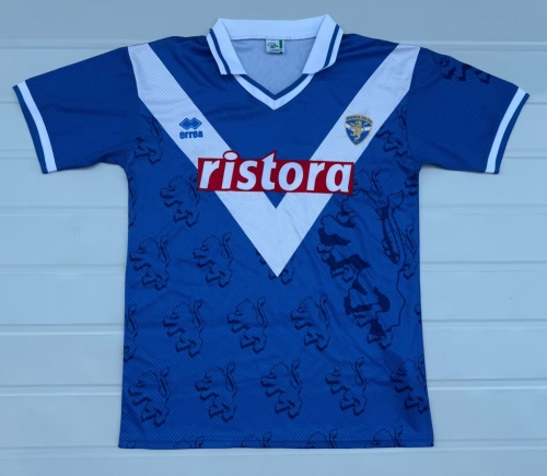 97/98 Retro Version Brescia Calcio Home Blue Thailand Soccer Jersey AAA-507