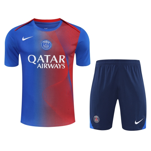 2025/26 Paris SG Red & Blue Thailand Soccer Training Uniform-418