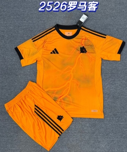 2025/26 AS Roma Away Orange Soccer Uniform-516/208