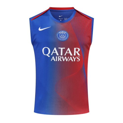 2025/26 Paris SG Red & Blue Thailand Soccer Training Vest -418