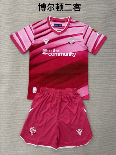 2025/26 Bolton Wanderers 2nd Away Red Soccer Uniform-208