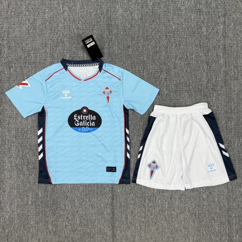 Kids 2025/26 RC Celta de Vigo Home Blue Kids/Youth Soccer Uniform-208/1040/522