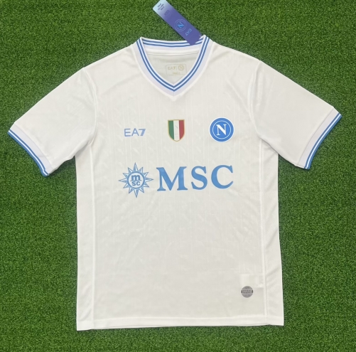 2025/26 UEFA Champions League Napoli Away White Thailand Soccer Jersey AAA-07/320