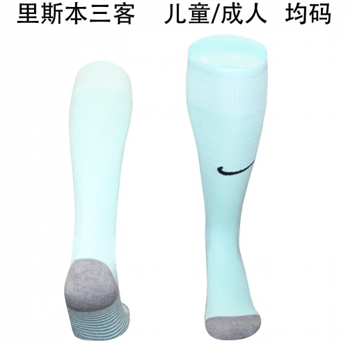 Kids/Youth 2025/26 Sporting Lisbon 3nd Away Green Thailand Soccer Sock