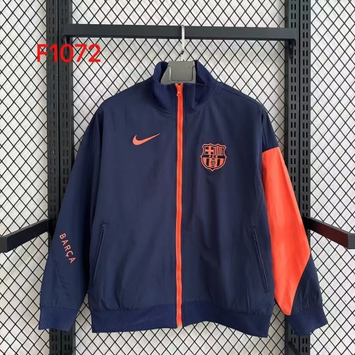 2025/26 Barcelona Royal Blue Windbreaker Hoodies Top-47