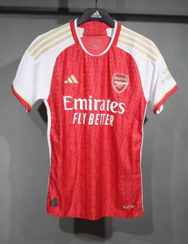 Player Version 2023/24 Arsenal Home Red Thailand Soccer Jersey AAA-703
