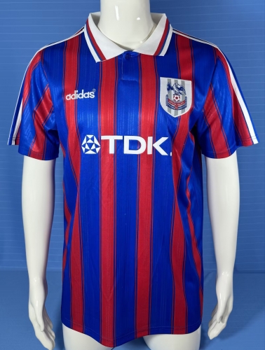 96/98 Retro Version Crystal Palace Home Red & Blue Thailand Soccer Jersey AAA-503/301