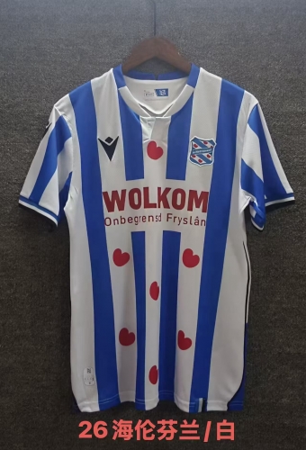2025/26 SC Heerenveen Home Blue & White Soccer Jersey AAA-709